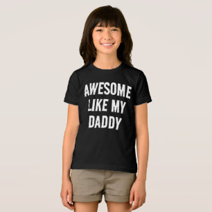 Personalisiertes AWESOME WIE MEIN PAPI Kinder T-Sh Tri-Blend Shirt