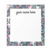 Personalisiertes Axolotl Notepad Notizblock (Vorderseite)