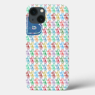 personalisiertes B-Bike-Farbmuster iPhone 13 Hülle