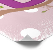 Personalisiertes "B"-Poster Poster (Ecke)