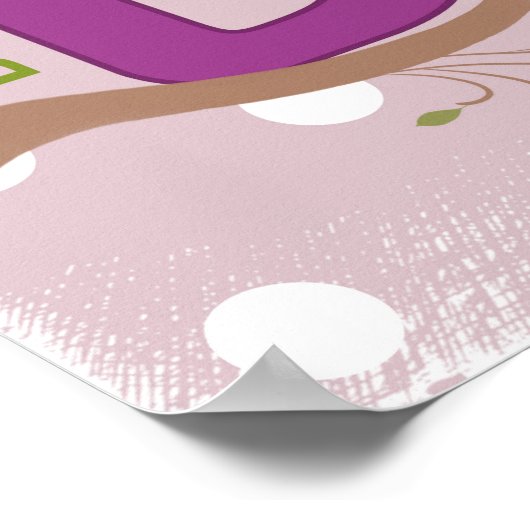 Personalisiertes "B"-Poster Poster (Ecke)