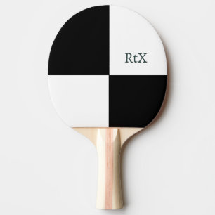 Personalisiertes B&W-Design Tischtennis Schläger