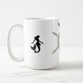 Personalisiertes B&W Helm mit Mermaids Kaffeetasse (Links)