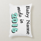 Personalisiertes Baby aus 2016 Dekokissen (Vorderseite(Vertikal))