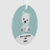 Personalisiertes Baby Bear Baby Ornament (Vorderseite)
