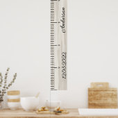 Personalisiertes Baby Boy Growth Chart aus Holz Poster (Küche)
