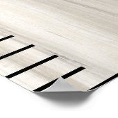 Personalisiertes Baby Boy Growth Chart aus Holz Poster (Ecke)