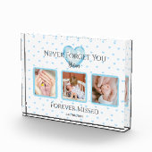 Personalisiertes Baby-Boy-Memorial-Foto Fotoblock (Rechts)