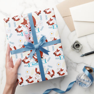 Personalisiertes Baby Boy Wrapping Paper Geschenkpapier