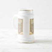 Personalisiertes Baby Brew Beer Label Sonnendusche Bierglas (Vorderseite Links)