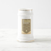 Personalisiertes Baby Brew Beer Label Sonnendusche Bierglas (Mittel)