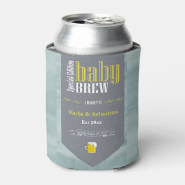 Personalisiertes Baby Brew Beer Label Sonnendusche Dosenkühler