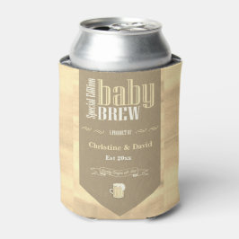 Personalisiertes Baby Brew Beer Label Sonnendusche Dosenkühler