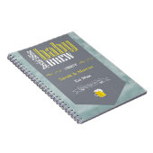 Personalisiertes Baby Brew Beer Label Sonnendusche Notizblock (Rechte Seite)