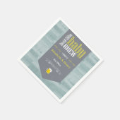 Personalisiertes Baby Brew Beer Label Sonnendusche Serviette (Ecke)