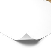 Personalisiertes Baby Bunny mit Blumenkranz Poster (Ecke)