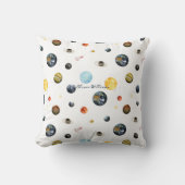 Personalisiertes Baby des Planeten-Sonnensystems Kissen (Vorderseite)