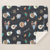 Personalisiertes Baby des Planeten-Sonnensystems Sherpadecke (Vorderseite (Horizontal))