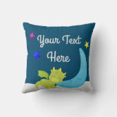 Personalisiertes Baby Dragons Mittelalterliches Ri Kissen (Rückseite)