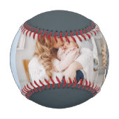 Personalisiertes Baby-Dusche Foto Baseball (Rückseite)