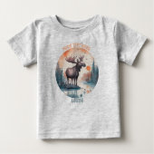Personalisiertes Baby Elch T-Shirt (Vorderseite)