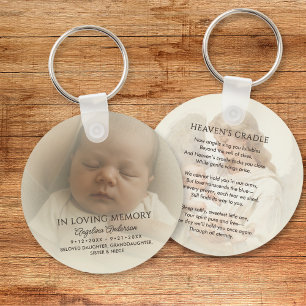 Personalisiertes Baby-Erinnerungsfoto & Benutzerde Schlüsselanhänger