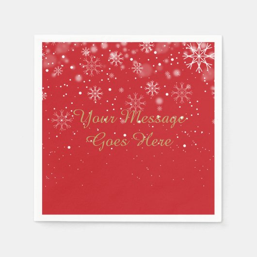 Personalisiertes Baby Es ist kalt draußen Serviette (Vorderseite)