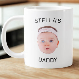 Personalisiertes Baby Face Foto Vater Geschenk Jumbo-Tasse