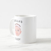 Personalisiertes Baby Face Foto Vater Geschenk Kaffeetasse (Vorderseite Links)