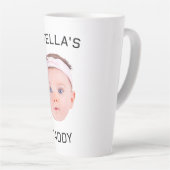 Personalisiertes Baby Face Foto Vater Geschenk Milchtasse (Rechte Ecke)