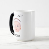 Personalisiertes Baby Face Foto Vater Geschenk Verwandlungstasse (Vorderseite Links)