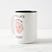 Personalisiertes Baby Face Foto Vater Geschenk Zweifarbige Tasse (Vorderseite Links)