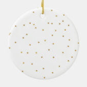 Personalisiertes Baby First Christmas Keramik Ornament (Hinten)