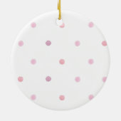 Personalisiertes Baby First Christmas Keramik Ornament (Hinten)