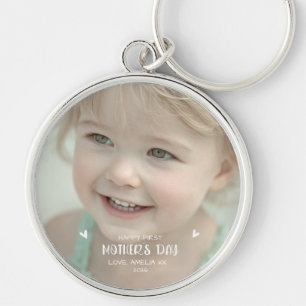 Personalisiertes Baby-Foto Alles Gute zum 1. Mutte Schlüsselanhänger