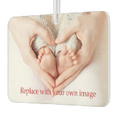 Personalisiertes Baby-Foto Autolufterfrischer (Links)