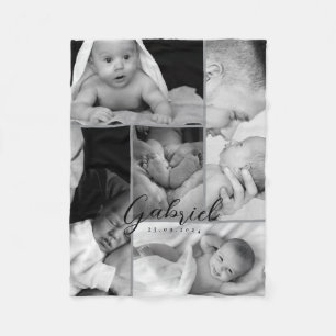 Personalisiertes Baby Foto Blanket Collage Fleecedecke