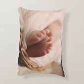 Personalisiertes Baby-Foto Dekokissen (Rückseite(Vertikal))