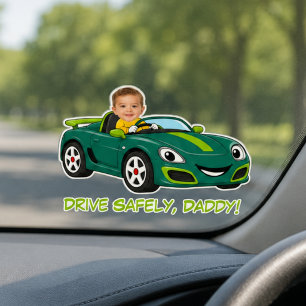 Personalisiertes Baby-Foto - Fahre sicher, Daddy,  Aufkleber