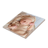 Personalisiertes Baby-Foto Fliese (Seite)