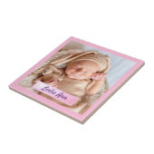 Personalisiertes Baby-Foto Fliese (Seite)