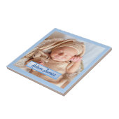 Personalisiertes Baby-Foto Fliese (Seite)