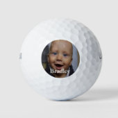 Personalisiertes Baby-Foto Golfball (Vorderseite)