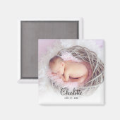 Personalisiertes Baby Foto Keepake Magnet (Vorderseite/Rückseite)