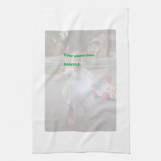 Personalisiertes Baby-Foto Küchentuch (Vertikal)