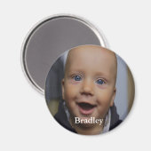 Personalisiertes Baby-Foto Magnet (Vorderseite/Rückseite)