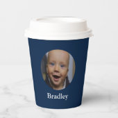 Personalisiertes Baby-Foto Pappbecher (Vorderseite)