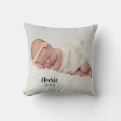 Personalisiertes Baby Foto Portait 2 Kissen (Vorderseite)