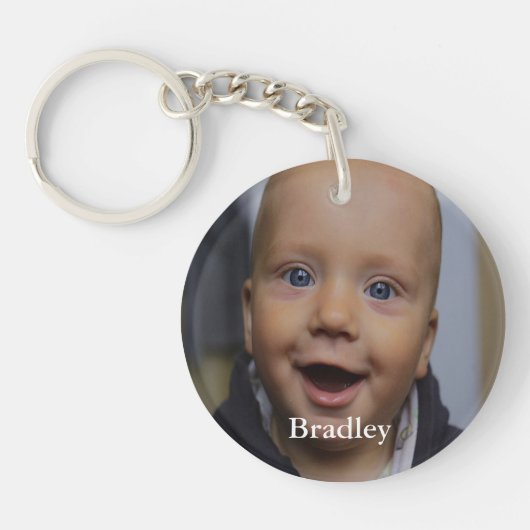 Personalisiertes Baby-Foto Schlüsselanhänger (Vorderseite)