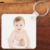Personalisiertes Baby-Foto Schlüsselanhänger (Rückseite)